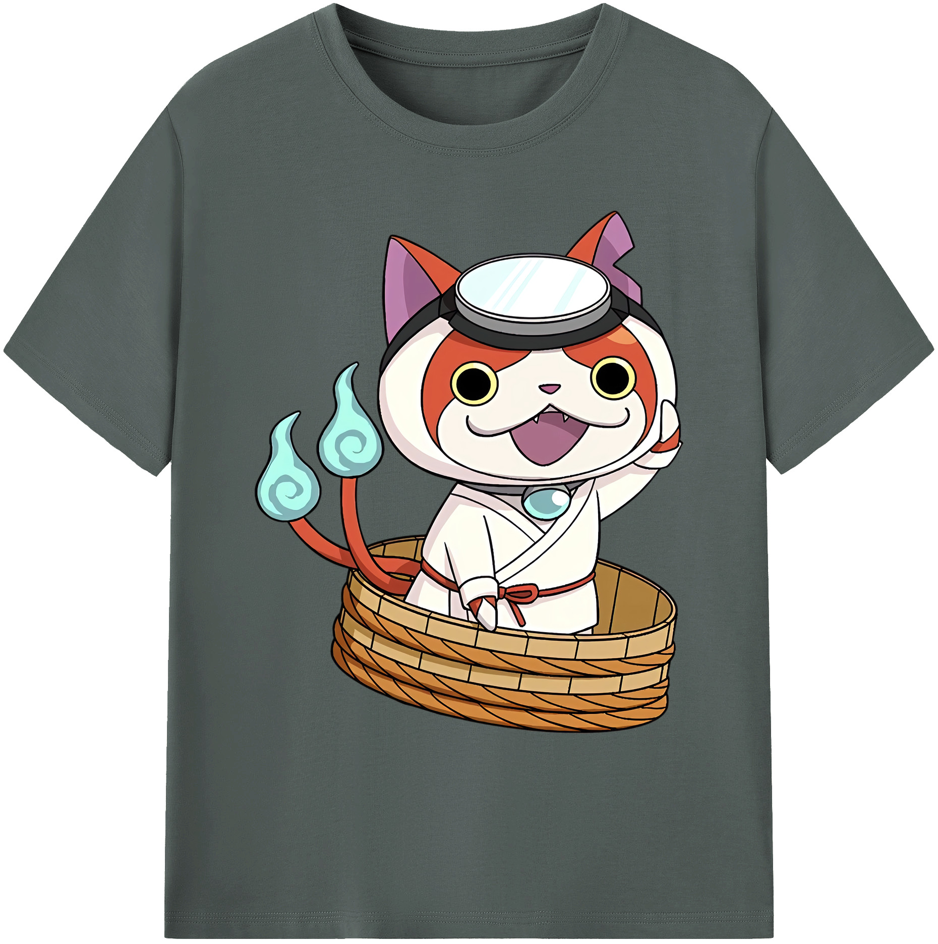 （画像用） 妖怪ウォッチ Yo-kai Watch 綿100％ メンズ半袖Tシャツ｜肌触りやわらか＆通気性